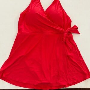 J. Crew Red One Piece Swim Suit